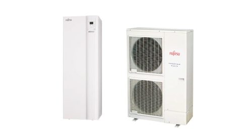 Fujitsu Waterstage HPDUO 14/1F WGYG140DG6/WOYG140LCTA split hőszivattyú 13,5 kW